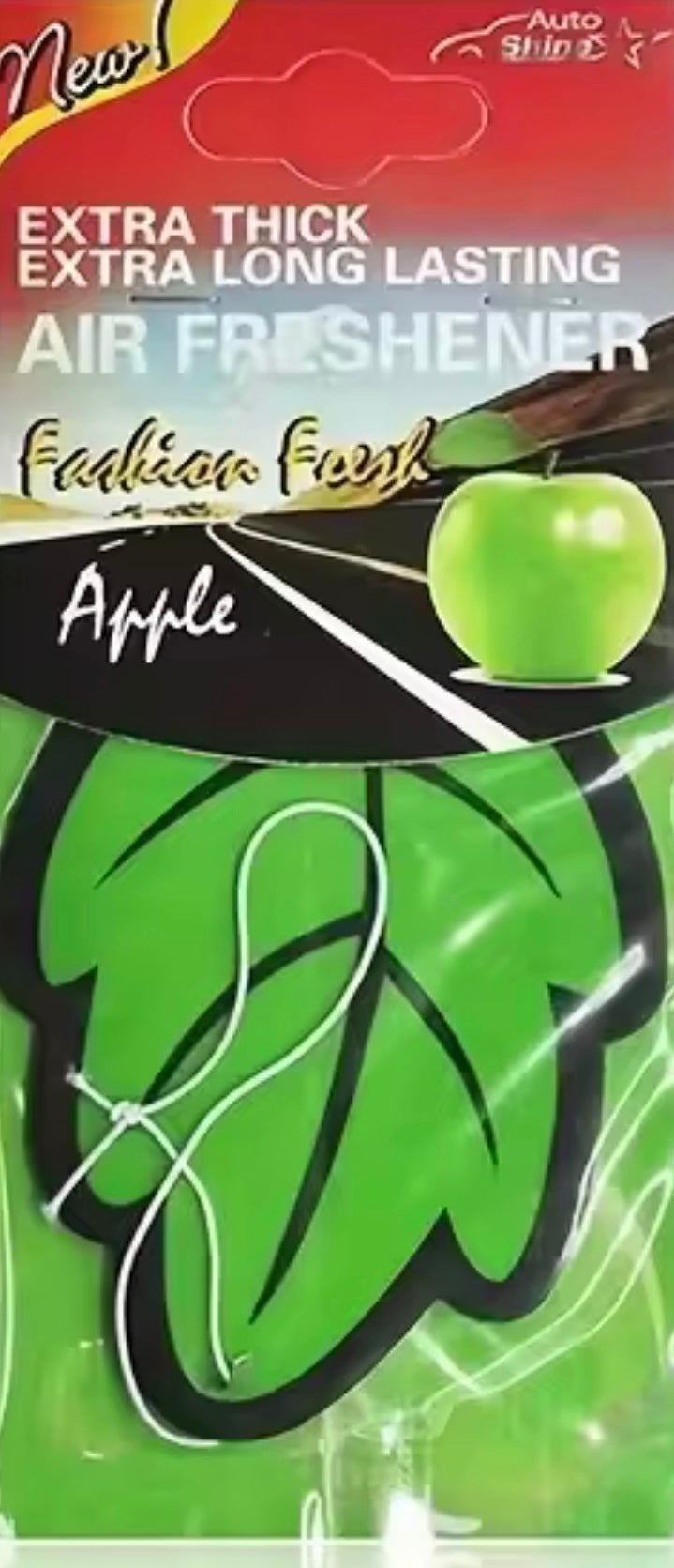 Car air freshener- Green apple